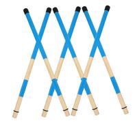Abaodam Set da 3 Paia di Spazzole per Batteria in Bambù, Accessori Professionali per Strumenti a Percussione Design Semplice e Prestazioni Eccellenti, Portatile e Confortevole