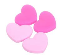 Abaodam Set da 4 Smorzatori per Racchetta da Tennis a Forma di Cuore in Silicone, Ammortizzatori Anti-Vibrazione Color Fluorescente e Rosa Chiaro, Accessori per Tennis per Ridurre Urti