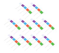 Abaodam Set da 50 Bandiere da Esterno per Marcatura Terreno Picchetti, Bandierine Colorate per Segnalazione Proprietà e Giardinaggio, Resistenti alle Intemperie per Uso Topografia