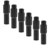 Abaodam Set da 6 Regolatori del Cavo Cambio Bici da Strada e Mountain Bike in Lega di Alluminio Neri Vite di Regolazione per Freno e Cambio, Accessori per Manutenzione e