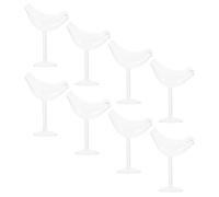 Abaodam Set da 8 Calici da Vino Rosso e Bicchieri da Cocktail in Vetro Piedini, Bicchieri Creativi per Whisky e Martini, per Feste, Matrimoni e Uso Domestico