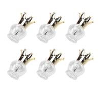 Abaodam Set di 6 Bottigliette di Vetro per Smalto da 12ml Tappo Ermetico e Pennello, Design Elegante e Creativo, la Ricarica la Conservazione di Smalti Stili multipli