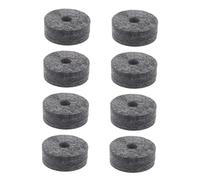 Abaodam Set di 8 Pezzi Feltrini in Feltro per Piatti Batteria, Accessori Antiscivolo per Riduzione Rumore e Miglioramento Suono, Ø 4 Cm, per Pratica e Performance