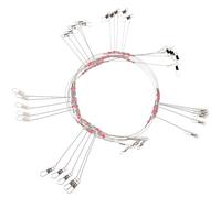 Abaodam Set di Amo da Pesca in Acciaio Inossidabile Argento Resistente e Non Facile da Piegare per Pesca alla Trota Accessori