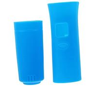 Abaodam Set di Copertura Protettiva per Microfono in Silicone Blu, Anelli Anti-caduta per Microfono Wireless Bbs U-666b, Accessori Ktv per Festa, Karaoke e Conferenze, Protezione Completa