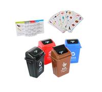 Abaodam Set di Giocattoli Educativi la Raccolta Differenziata, Gioco di Classificazione Rifiuti, Materiale Sicuro e Resistente per Sviluppo Ambientale e Capacità Cognitive