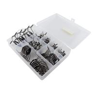 Abaodam Set di Guide Ceramiche per Canna da Pesca, 85 Pezzi Nero | Acciaio Inossidabile e Anello Ceramico, Montaggio Semplice, Riparazioni Rapide, per Workshop e Restauri Tecnici
