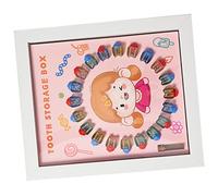 Abaodam Set di Scatole Porta-denti da Fata per Bambini E Bambine Scatola Porta-denti da Latte Cornice per Foto del Primo Dentino