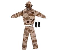Abaodam Set di uniformi militari mimetiche per bambole maschili da 30,5 cm, scala 1/6, vestiti con camicia, pantaloni, scarpe, accessori per action figure
