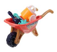 Abaodam Set Giocattoli da Spiaggia per 6 Pezzi in Plastica Resistente, Carrello Spiaggia Arancione Accessori Colorati, Gioco Educativo Estivo All’aperto per Sabbia e Mare Colore Casuale