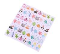 Abaodam Set Mahjong Animali Marini 48 Tessere Portatile per 2 Giocatori Gioco di Fuga dal Mare per Feste di Natale e Riunioni Familiari Accessorio Divertente e Facile da Imparare