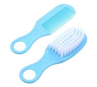 Abaodam Set Spazzola e Pettine Da Massaggio Per Ragazzo Ragazza Blu, Kit Anti-statico Denti Morbidi e Circolari, Favorisce La Circolazione Sanguigna e Cura Delicata Dei Chioma Ragazzo Ragazza