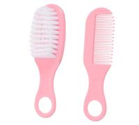 Abaodam Set Spazzola e Pettine Massaggiante per Ragazzo Ragazza e Ragazzo Ragazza, Set Rosa in Plastica Denti Circolari, Spazzola Morbida che Non Danneggia i Chioma, la Cura
