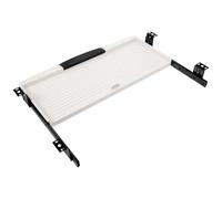 Abaodam Set Vassoio Tipo Cassetto in Plastica ABS per Tastiera 14 Pollici Guide Montaggio Laterale, Supporto Scorrevole Ergonomico per Scrivania Ufficio, Organizer Compatibile Diverse