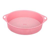 Abaodam Setaccio da Giardino in ABS Rosa Leggero e Pratico per Setacciare Terra e Pietrisco, Strumento Manuale Multiuso per Giardinaggio e Bonsai