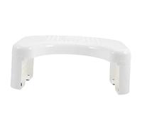 Abaodam Sgabello per Wc in Plastica Bianco Poggiapiedi Compatto e Multifunzionale per Bagno Sgabello da Seduta e Rialzo per Adulto e Design Salva Spazio e Struttura Resistente