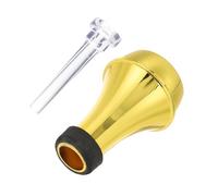 Abaodam Silenziatore e Bocchino per Tromba Muto Dritto Pratica Riduzione Rumore Leggero e Portatile Accessorio Musicale con Bocchino Liscio e Sicuro per Musicisti e Regalo