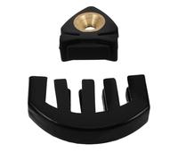 Abaodam Sordina per Violino in Gomma Nera Set da 2 Pezzi Piccola Portatile Silenziatore per Esercizi e Accessori per Strumenti a Corda Uso Professionale e Didattico