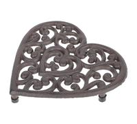 Abaodam Sottopentola Design Traforato Cuore Decorativo in Ghisa Resistente al Calore e Forma a Cuore per Protezione Tavolo Cucina