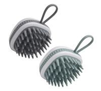 Abaodam Spazzola Massaggiante per Cute Design Antiscivolo 2 Pezzi in Silicone per Rimuovere Forfora Adatta a Ragazzo Ragazza e Adulti