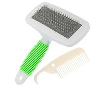 Abaodam Spazzola Per Toelettatura Cane Da Pettine Rimozione Gatto Strumento Pulizia Setole Acciaio Inossidabile Impugnatura Ergonomica