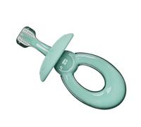 Abaodam Spazzolino da Denti per Pulizia Orale Blu per Bambini in Silicone Impugnatura Facile e Design a Fungo e Prevenzione Soffocamento la Formazione