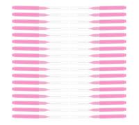 Abaodam Spazzolino Interdentale Rosa 200 Pezzi Setole Ultra Morbide per Pulizia Profonda Apparecchi Ortodontici e Strumento la Pulizia dei Denti, Portatile per Igiene Orale in Viaggio