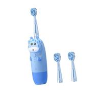 Abaodam Spazzolino Sonico per Ragazzo Ragazza Set da 4 Pezzi Testine Morbide, Design Cartone Animato Colorato, Pulitore Elettronico senza Batteria per Igiene Orale dei Ragazzo Ragazza