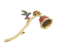 Abaodam Spegnicandela Manuale in Lega di Zinco Manico Antiscivolo Rosso, Design Elegante Vintage per Spegnere Candele in Casa in Modo Sicuro