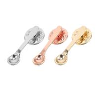 Abaodam Spilla a Forma di Cucchiaino da Caffè in Lega Placcata Resistente Set da 3 Pezzi Oro Argento Rosa Spilla Multifunzionale per Abbigliamento Zaini e Accessori da Cucina per