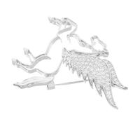 Abaodam Spilla Animale dello Zodiaco Forma di Cavallo per Abiti Decorativa Strass Accessori Unisex per Feste Stagionali e Capodanno Cinese