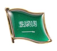Abaodam Spilla Bandiera Arabia Saudita Metallo Resistente per Uomo Pin da Cappello e Camicia Accessorio Moda per Borse e Giacche