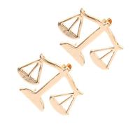 Abaodam Spilla da Giacca Uomo 2 Pezzi Lega Oro Design Bilancia Libra, Spille da Bavero per Avvocati, Accessori Eleganti per Eventi Formali e Abiti da Uomo