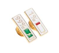 Abaodam Spilla Indicatore della Batteria Resistente All’Usura 2 Pezzi in Lega di Zinco, Design Giapponese per Colletto e Borsa, Accessorio per Due Persone