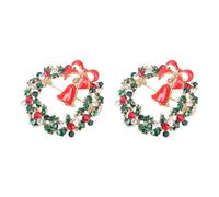 Abaodam Spilla Natalizia Decorativa per Seno in Lega Set da 2 Pezzi Corpetto a Forma di Corona Accessorio per Feste di Natale e Festival Lucentezza Duratura e Design Elegante