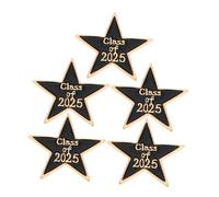 Abaodam Spille da Bavero a Forma di Stella a Cinque Punte per Stagione delle Lauree, Set da 5 Spille Decorative in Lega di Zinco, Accessorio Versatile per Abiti e Zaini, Regalo Elegante