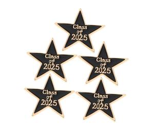 Abaodam Spille da Bavero a Forma di Stella a Cinque Punte per Stagione delle Lauree, Set da 5 Spille Decorative in Lega di Zinco, Accessorio Versatile per Abiti e Zaini, Regalo Elegante