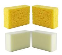 Abaodam Spugna per Pittura Rettangolare 4 Pezzi, Utensile per Argilla | Sponge, Portatile, Assorbimento D’acqua, per Attività DIY e Artigianato, Adatta