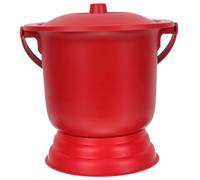 Abaodam Sputacchiera Portatile Coperchio, Vaso per Urina Notturna in Plastica Resistente, Contenitore per Anziani, e Donne Incinte, Uso Domestico e Viaggio, Secchio Riutilizzabile Base