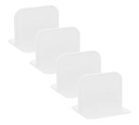 Abaodam Stabilizzatore per Recinto in Plastica Bianco, 4 Pezzi Accessori per Giochi, Rinforzo e Fissaggio Sicuro al Pavimento per Area Gioco