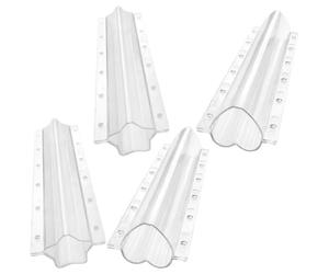 Abaodam Stampi in Plastica Trasparente per Coltivare Cetrioli a Forma di Stella e Cuore, Set da 4 Pezzi per Modellatura di Verdure e Frutta, per Orto e Giardinaggio