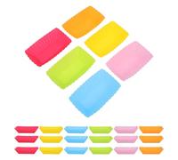 Abaodam Stampi per Muffin in Silicone Rettangolari 36 Pezzi Riutilizzabili Resistenti al Calore Flessibili per Feste di Compleanno e Dessert