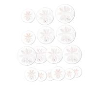 Abaodam Stampo Biscotti Margherita in Plastica Bianco, Set da 16 Pezzi per Modellare Dolci Creativi, Facile da Usare per DIY e Pasticcerie
