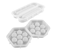 Abaodam Stampo in Silicone Epossidico per Scatola di Dadi Esagonale Set da 2 Pezzi per Colata in Resina Accessorio per Creazioni Artigianali Fai da Te e Contenitore Portaoggetti per