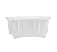 Abaodam Stampo per Blocchi in Plastica Bianco Struttura Cava, Resistente alla Compressione e Superficie Liscia, Dimensioni 52,5x23x19 Cm, per Edilizia Pubblica e Strade