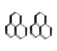 Abaodam Stampo per Pavimentazione in Cemento Esagonale da Giardino, Set 2 Pezzi in Plastica Riutilizzabile per Piastrelle Fai da Te, Sagoma per Sentieri e Cortili Decorativi