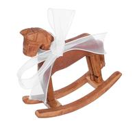 Abaodam Statua Cavallo in Legno Decorazione Da Scrivania Forma Animale Da Ufficio Tema Cavallo Ricordo Legno Per Tavolo Design Per Casa