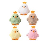 Abaodam Statuette Pasquali Pulcini 3d Morbide 5 Pezzi Colorate Mini Decorazioni a Forma di Pulcino per Centrotavola e Decorazione Tavolo Stagionale