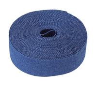 Abaodam Strisce di Denim 25 Mm per Fasce e Nastri Fai da Te, Uso in Decorazioni e Fermagli Capelli 5 Metri, Look Sobrio