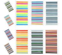 Abaodam Strisce di Lettura Adesive 10 Pezzi in Pet Colorate, Leggere e Trasparenti, e Persone Dislessia per Migliorare la Concentrazione la Lettura